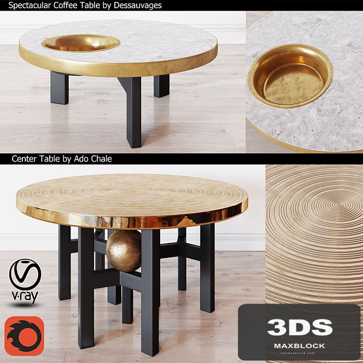 Coffee Table by Dessauvages and Center Table by Ado Chale