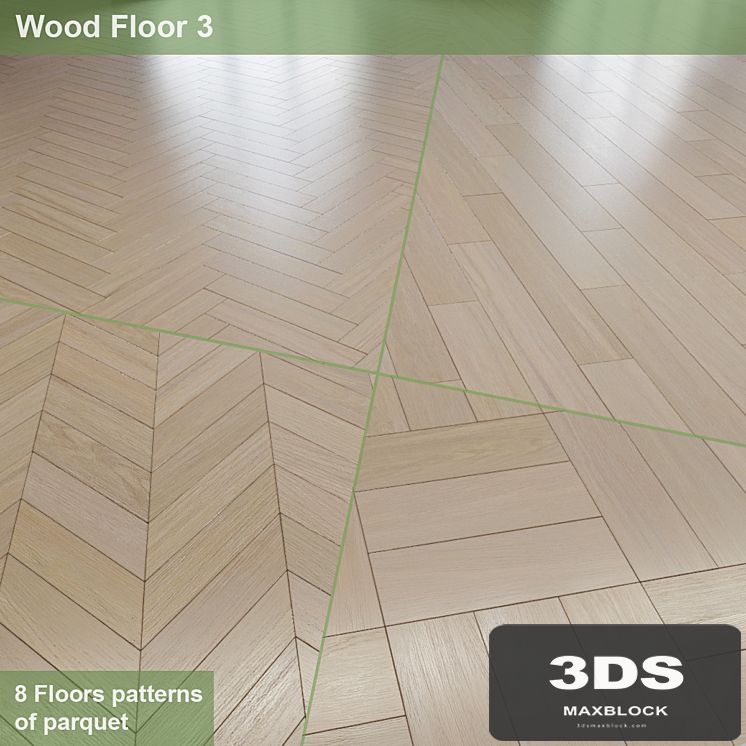 8 parquet layout options # 2 | Oak "Winter's Tale"