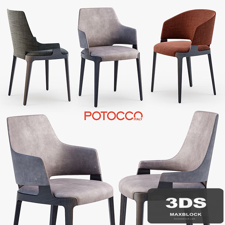 Potocco Velis chair, armchair, tub chair