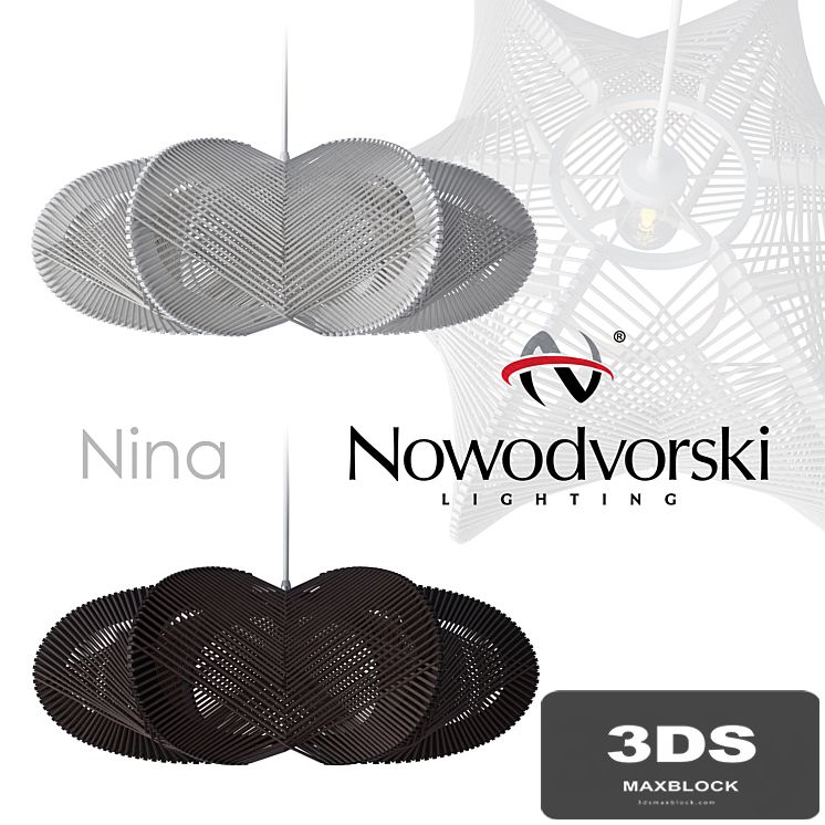 Chandelier Nowodvorski nina white / brown