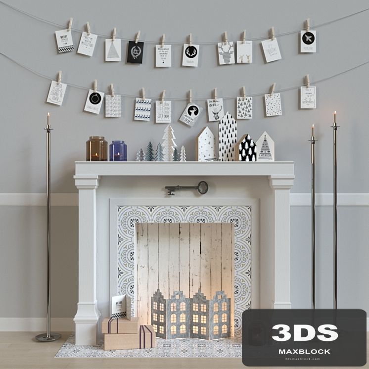 Christmas fireplace