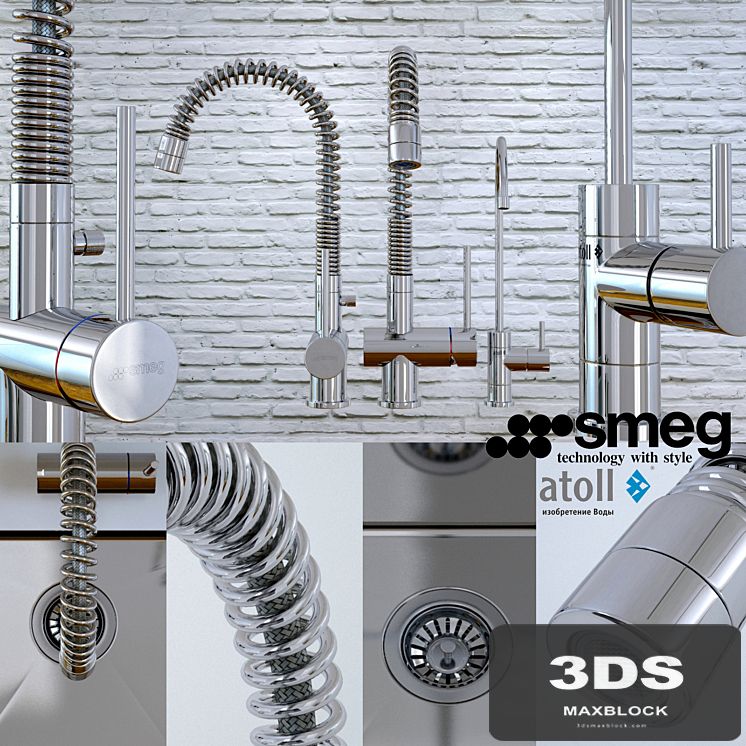 Kitchen sink and faucet Smeg