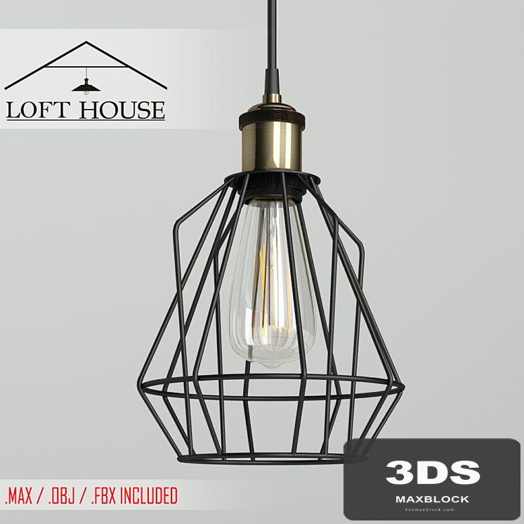 Hanging lamp LOFT HOUSE P-61