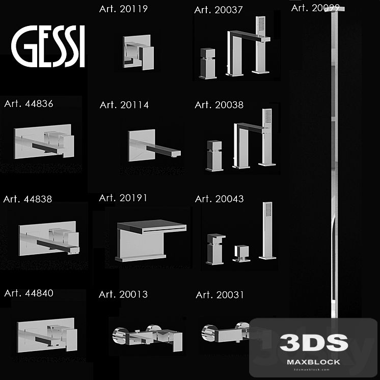 Mixers Gessi Retangolo 1