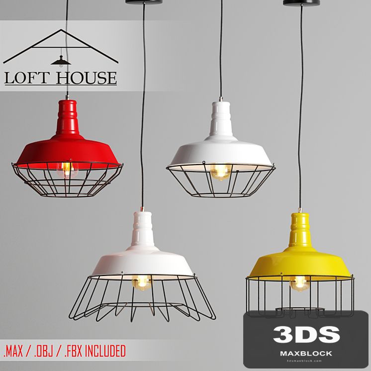 Luminaire suspension LOFT HOUSEP-63/1, P-63/2, P-63/3, P-63/4