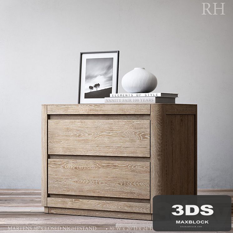 MARTENS 30in CLOSED NIGHTSTAND