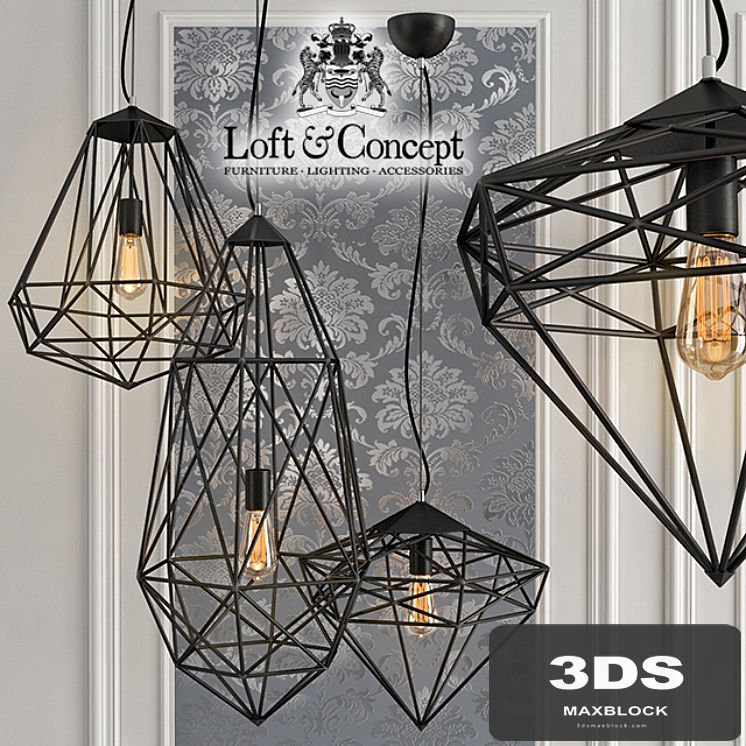Suspension Loft Wire Fort Pendant 2