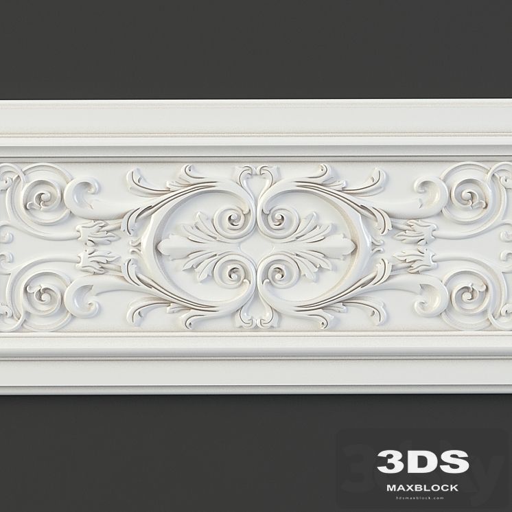 Furniture with carved facade element
