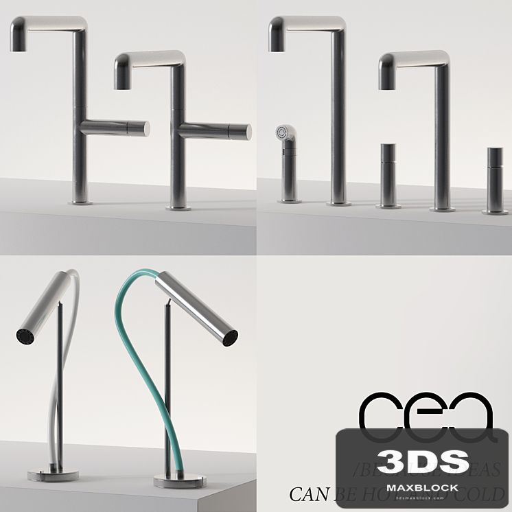 Kitchen faucets CEA Design (corona + vray)