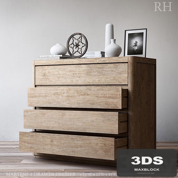 MARTENS 4-DRAWER DRESSER