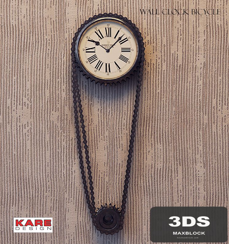 kare design clock bycicle