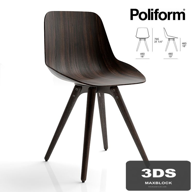 bar stool, poliform HARMONY S28