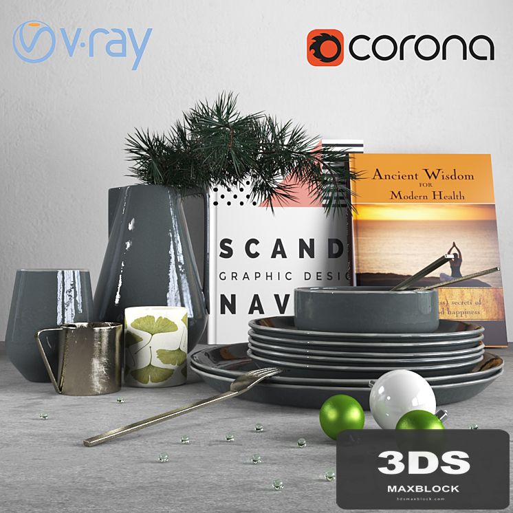 Scandinavian Christmas Decor Set