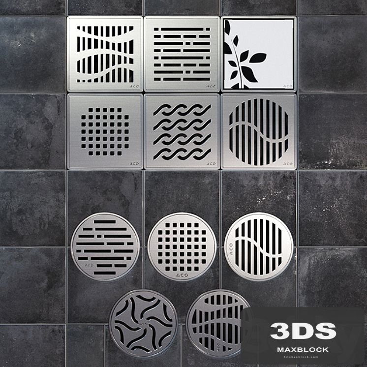 Ladders shower ACO Showerpoint (backlit)