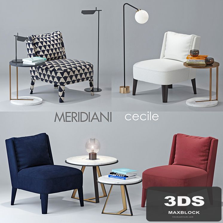 Chair Meridiani Cecile