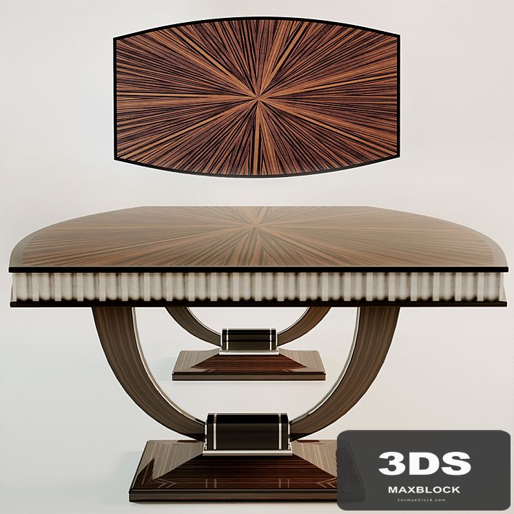 art deco table