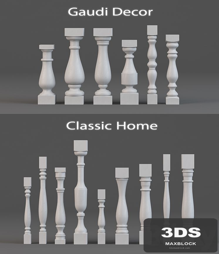 Balusters Classic Home and Gaudi Decor