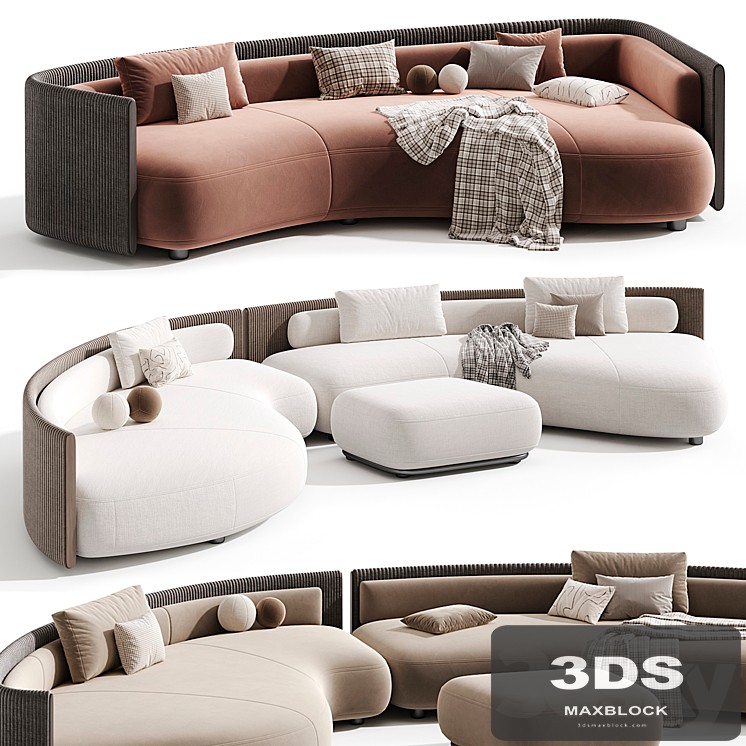 Bezier Cord Outdoor Sofa by Minotti