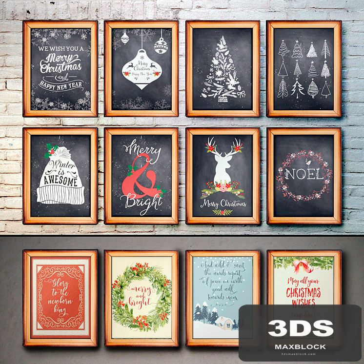 Two Brushes Designs - Christmas print