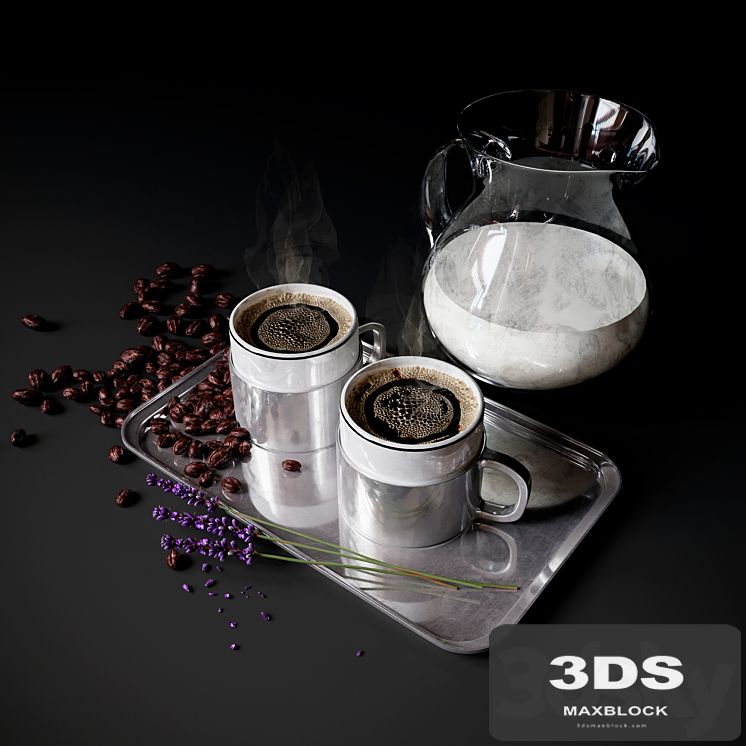 Coffee Set with milk