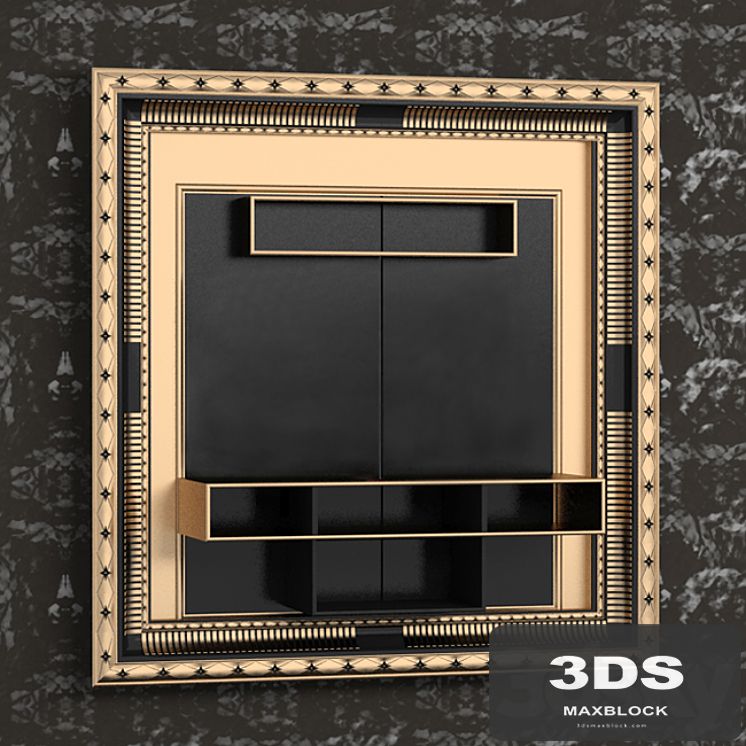 Front panel tv. VISMARA Frame Art Deco