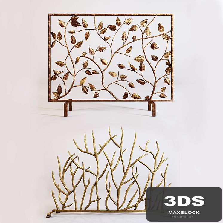 Fireplace screen