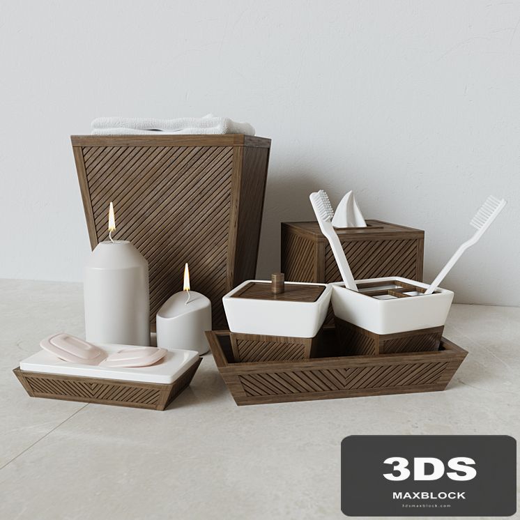 Decorative set Creative Bath, Spa Bamboo Collection