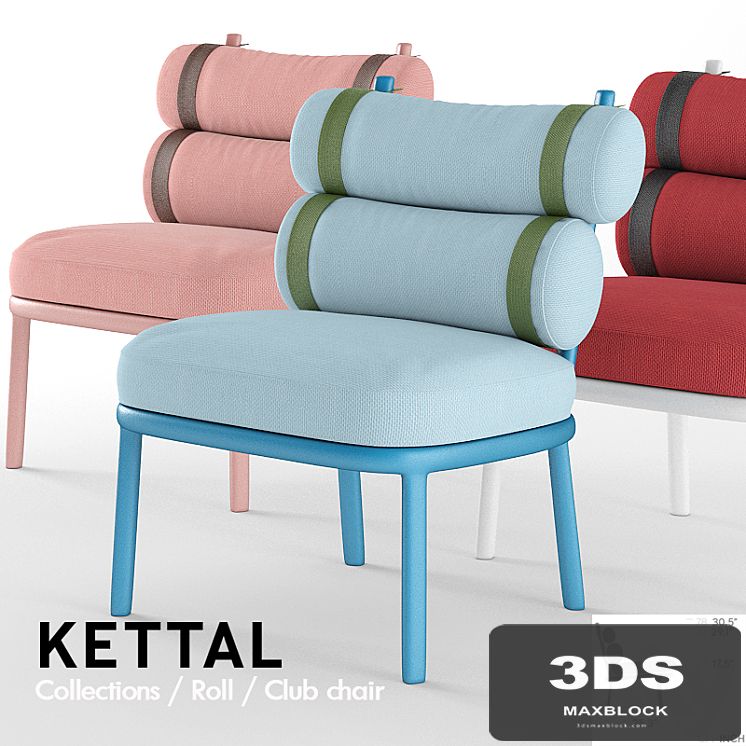 Kettal Roll Club chair