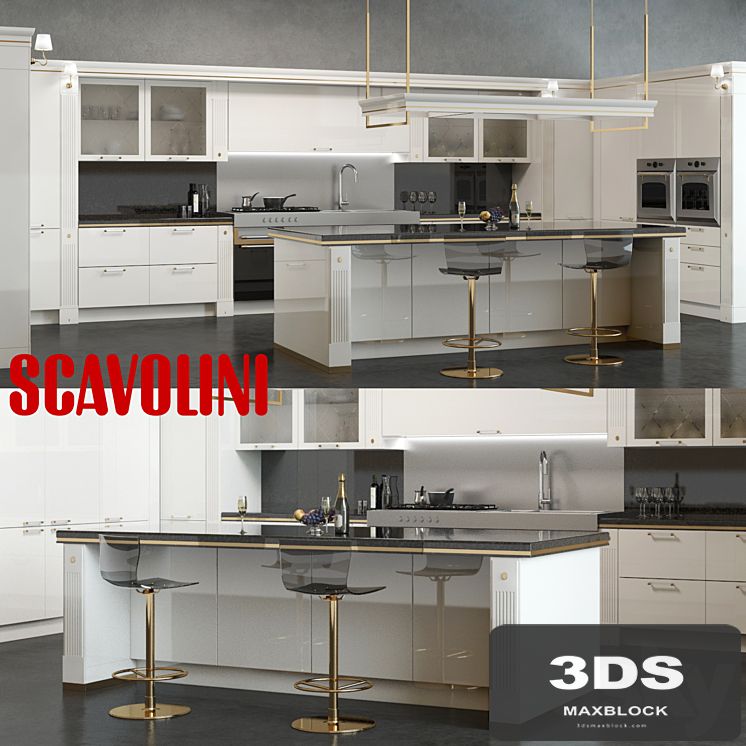 Scavolini Baccarat Kitchen White