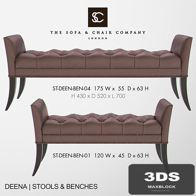 THE SOFA AND CHAIR COMPANY - DEENA Bench