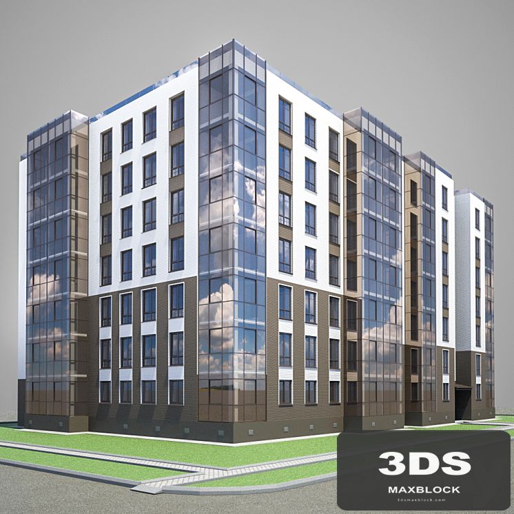 Apartment brick building