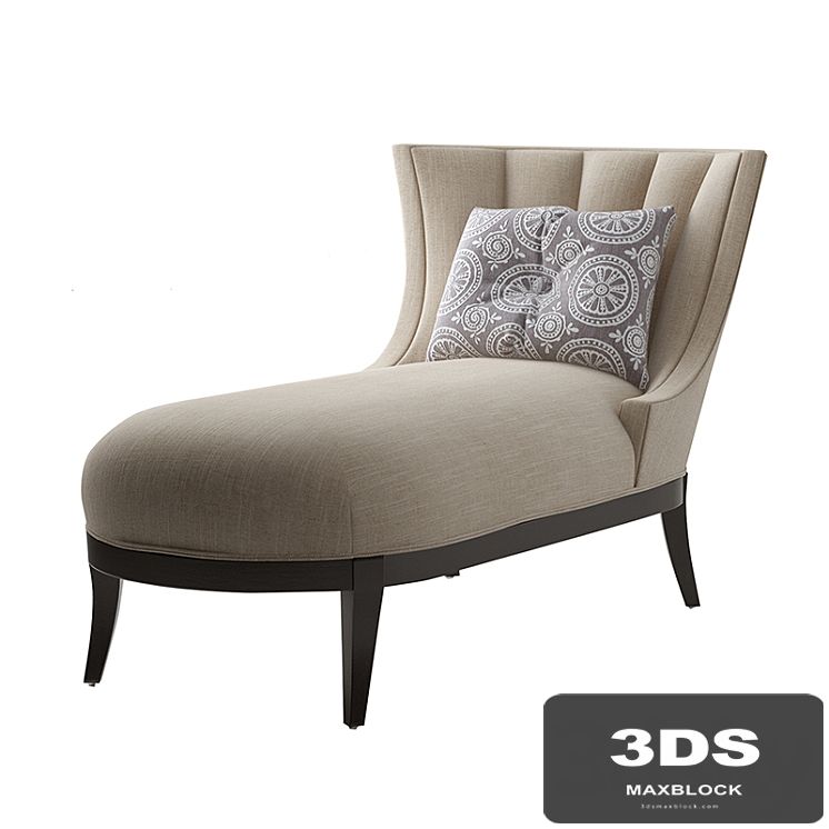 MAX SPARROW. AVA CHAISE LINEN WEAVE