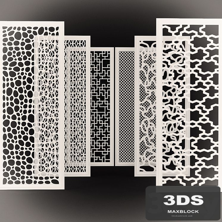 Set of decorative panels