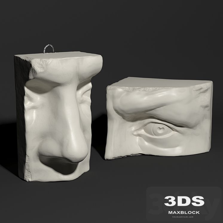 David, part of the face