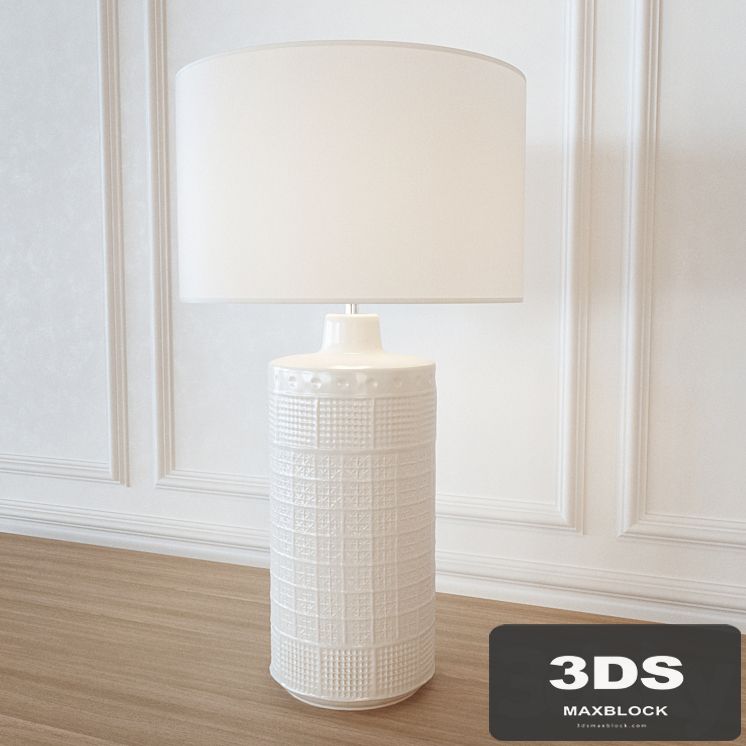 Table lamp POTTERYBARN Jamie Young Emma Ceramic Column Table Lamp