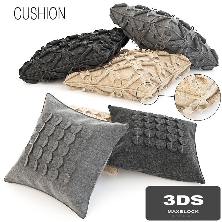 Wool cushions set
