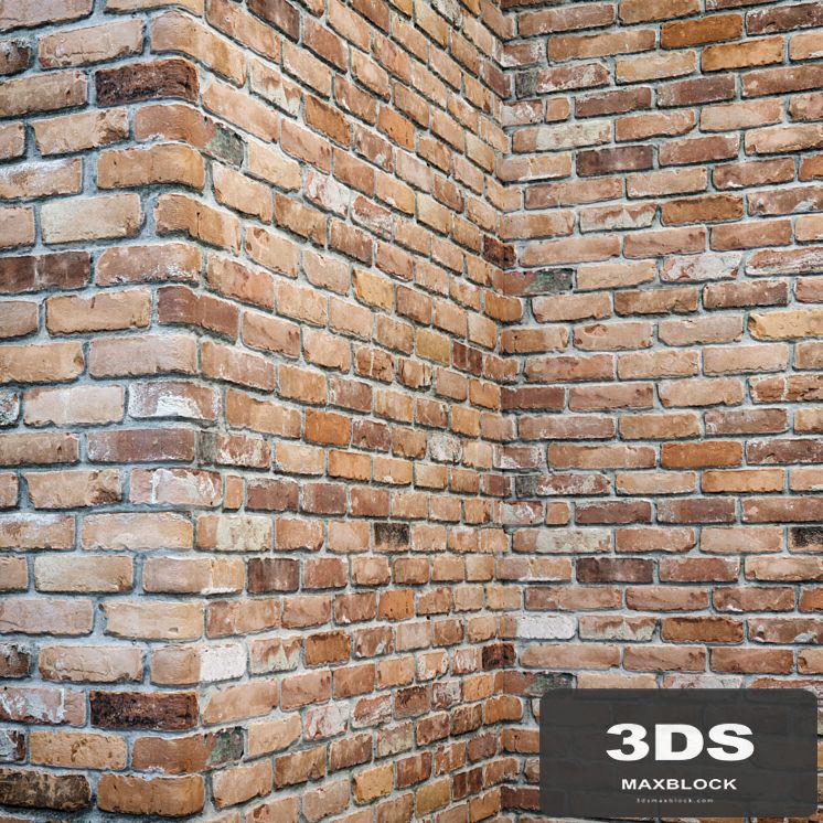 Brick wall with corners