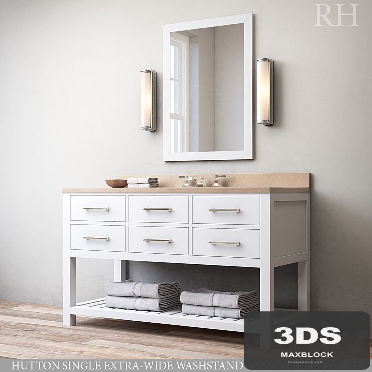 HUTTON SINGLE EXTRA-WIDE WASHSTAND