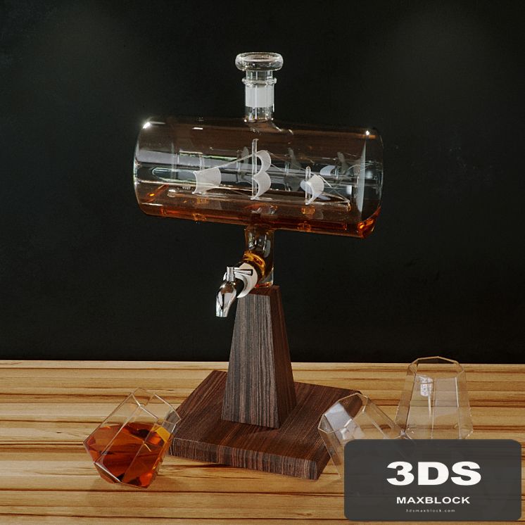 Constellation 1797 Decanter with glasses