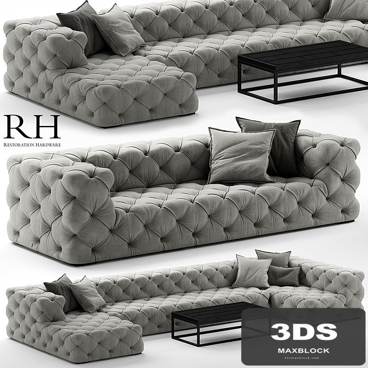 Sofa rh soho tufted