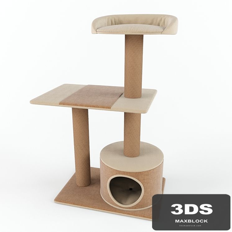PetPals Group 3 Level Playhouse Condo Cat Tree
