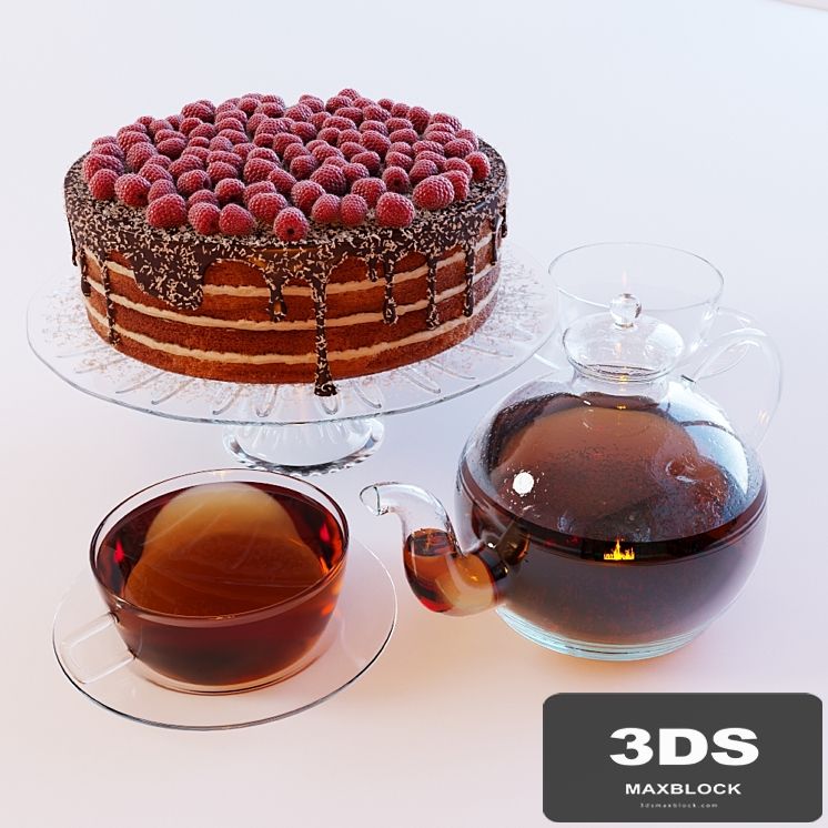 Chocolate cake & tea