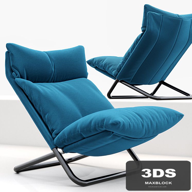 Cross high armchair by ARFLEX fabric