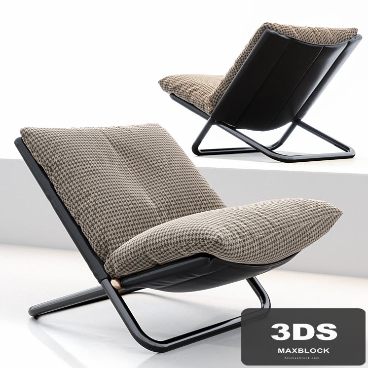 Cross low armchair by ARFLEX