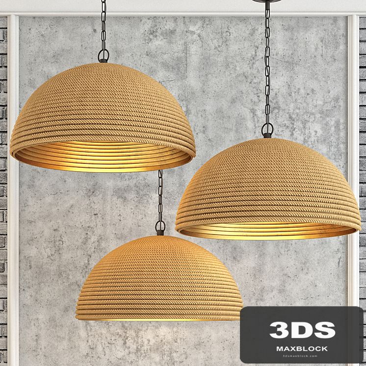 Dome rope chandelier