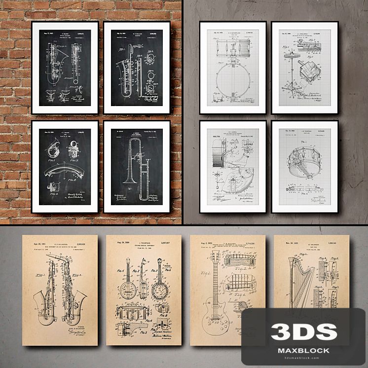 The picture in the frame. 115. Collection of Musical Instruments