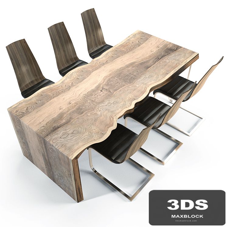 Table of solid wood
