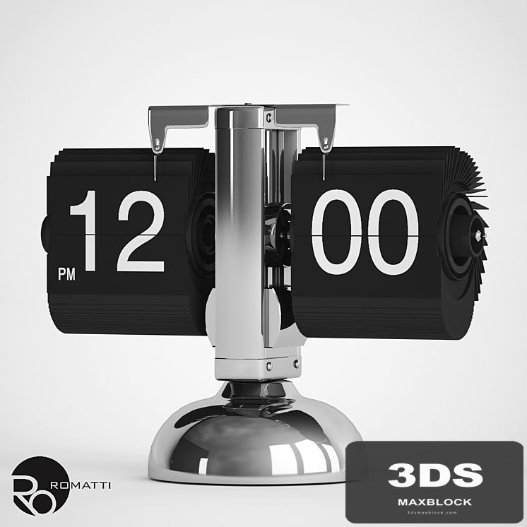 Table Clock Flip Romatti