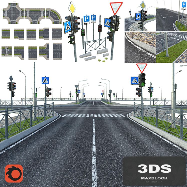 Sections of road