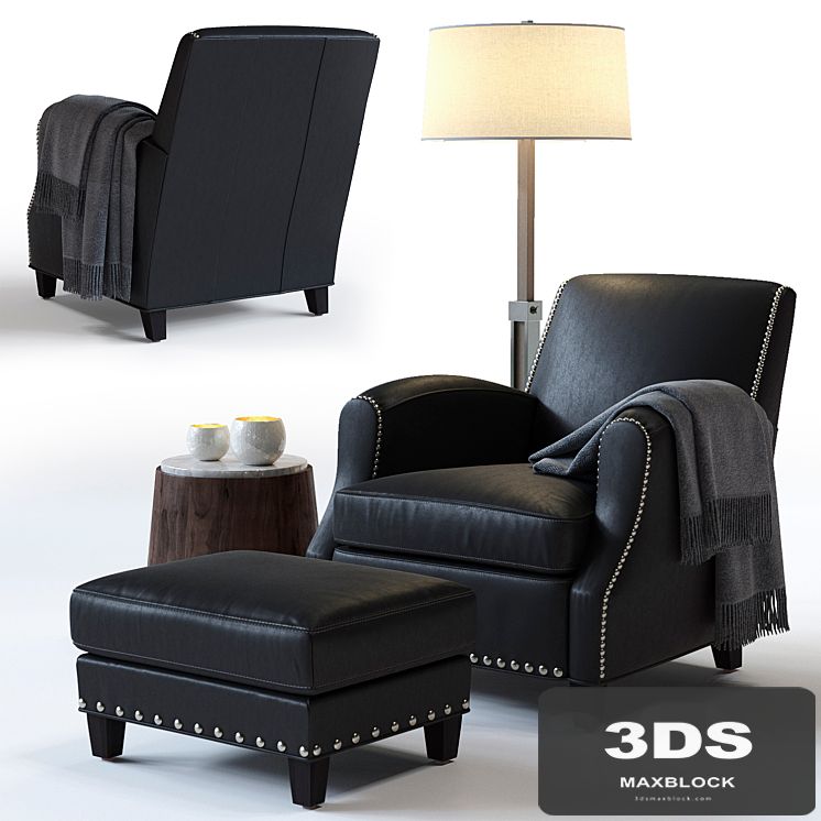 C &amp; B Metropole Leather Chair